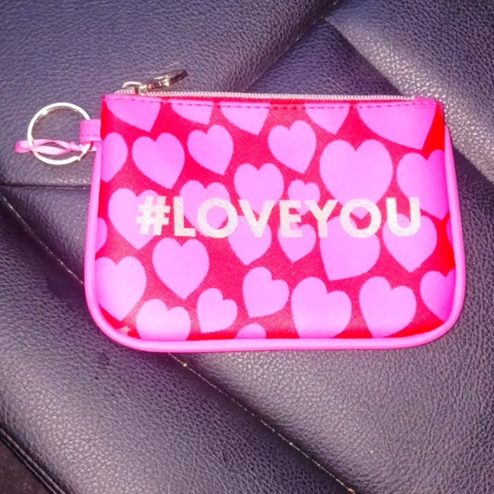 💝Dabney Lee pink and red ❤️🩷 Valentines day zipper pouch.